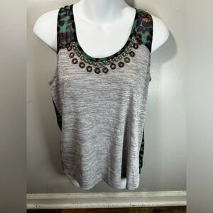 Miss Me Beaded sheer back gray Tank_small